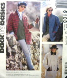 6103 UNLINED YOKE JACKET, SHIRT-JACKET PATTERN 10-14, 20